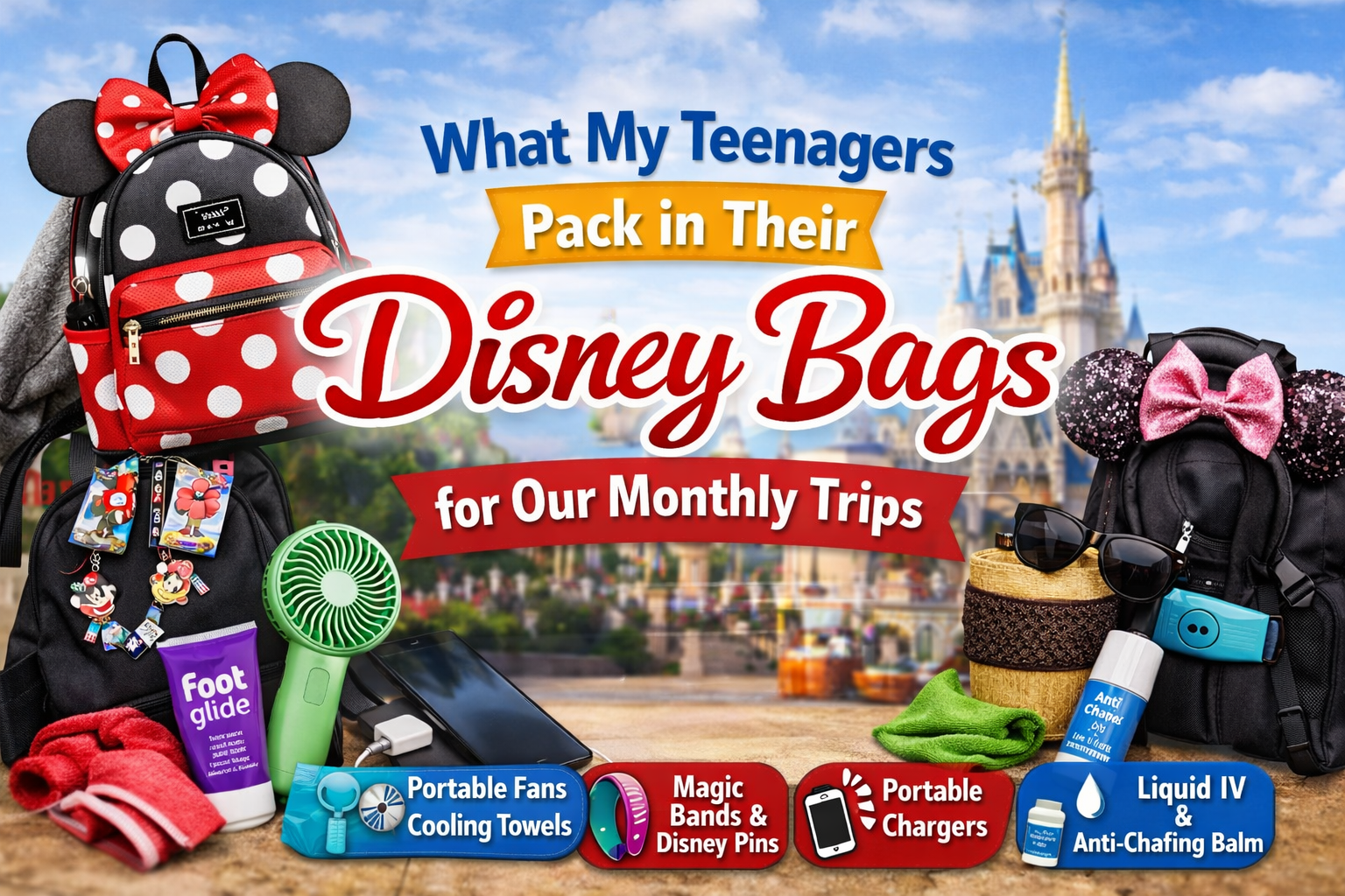 What My Teenagers Pack in Their Disney Bags